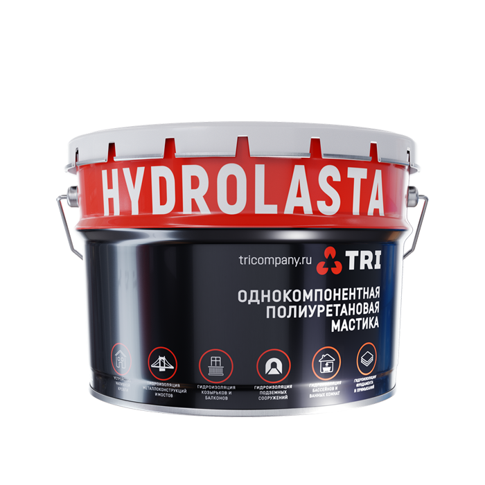 Однокомпонентная гидроизоляционная полиуретановая мастика HYDROLASTA