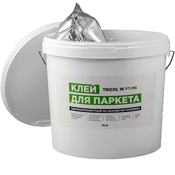 Клей TRICOL 1K PT MS для укладки паркета на основе MC-полимера идеален для системы тёплый пол