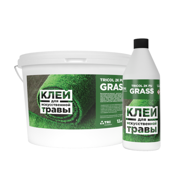 Клей для приклеивания рулонных покрытий HYDROLASTA TRICOL 2K PU GRASS 13,2 кг